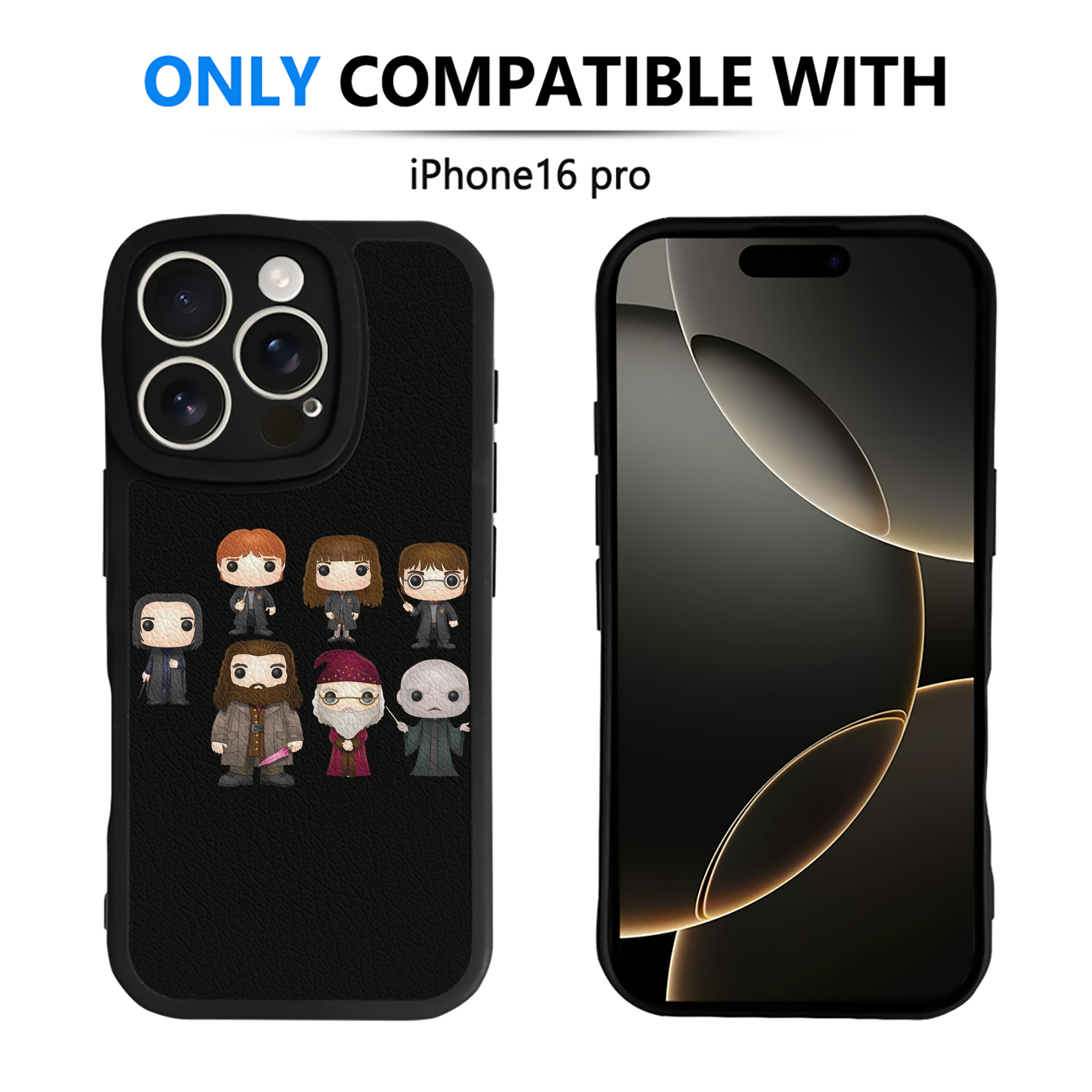 （画像用） Harry Potter ハリー・ポッターシリーズ 【iPhone 16シリーズ対応】シリコンスマホケース（レザー調） 材質：シリコン